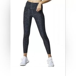 Varley Black and Gray Snake Skin Leggings
